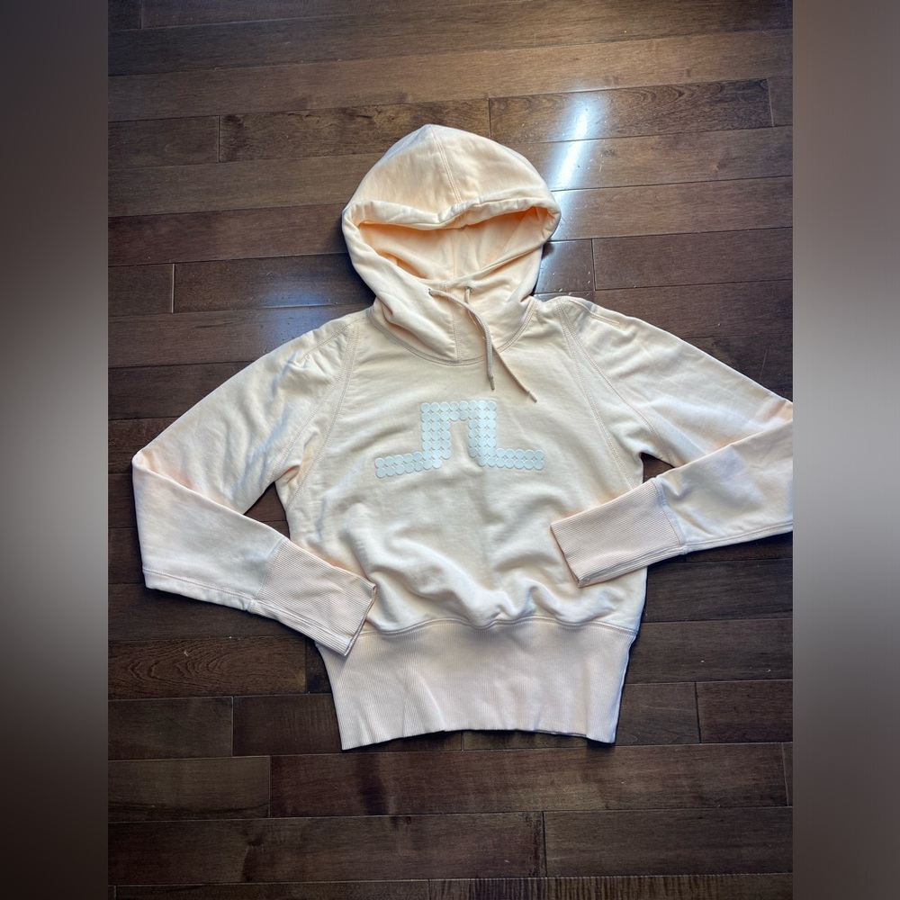 J Lindeberg Sweatshirt Womens Small Hoodie Sweat Beige sz L